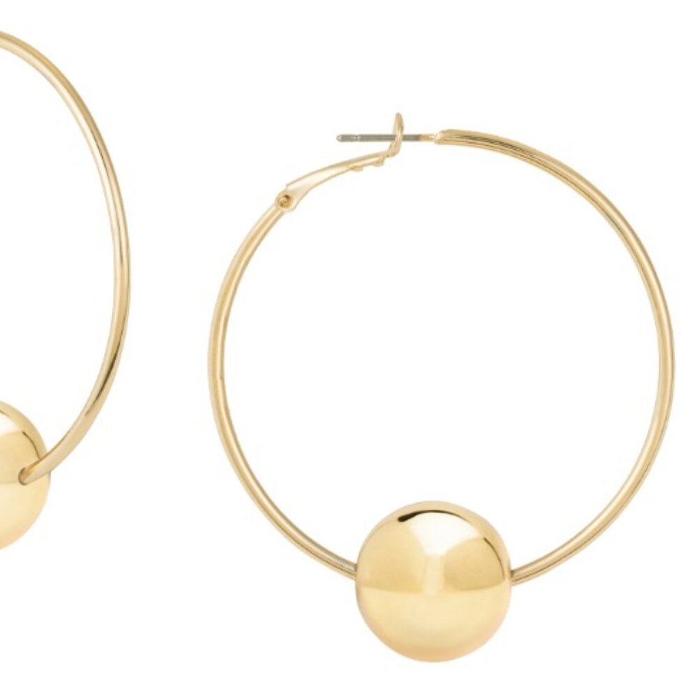 Janis Savitt Medium Ball Hoops (Oprah's Favorite)